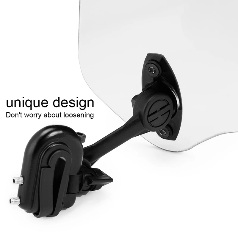 

Motorcycle Windshield Extension - Universal Adjustable Clip-on Windscreen Extender- for Honda Suzuki Kawasaki Yamaha