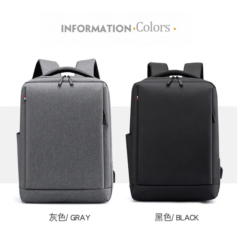 

27L Men 15.6 inch Laptop Backpack Men's business backpack Usb charging Large capacity Waterproof and Wear-resistant computer bag