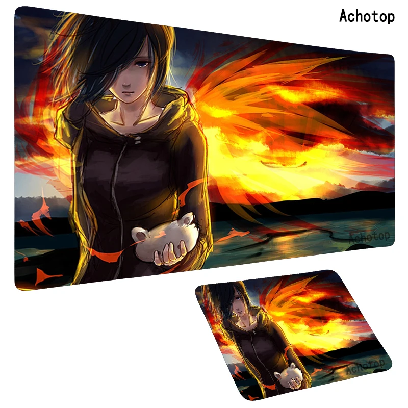 90x40cm tokyo ghoul anime mouse pad pattern large computer mousepad cool gaming cartoon xl pad to mouse keyboard desk mice mats free global shipping