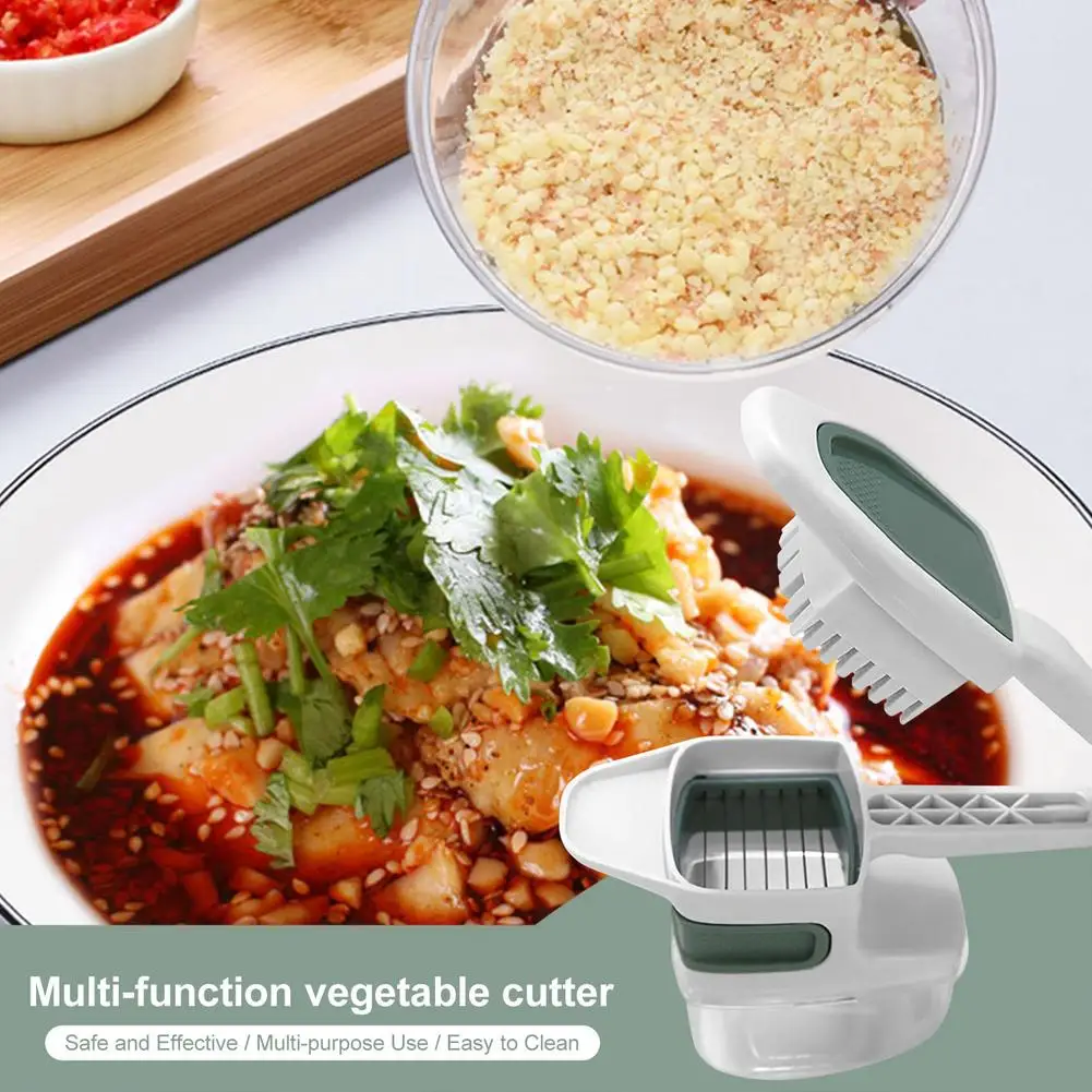 Multifunction Vegetable Cutter Kitchen Gadgets Garlic Press Steel Blade Potato Carrot Accessories Crusher | Дом и сад