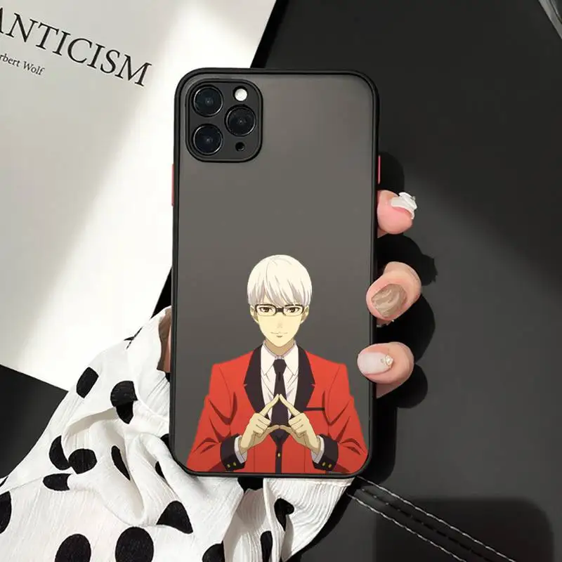 

Japan anime Kakegurui Phone Cases matte transparent For iphone 7 8 11 12 plus mini x xs xr pro max cover