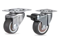 4pcs heavy duty furniture mute soft rubber swivel casters office chair caster wheels roller for platform trolley chair