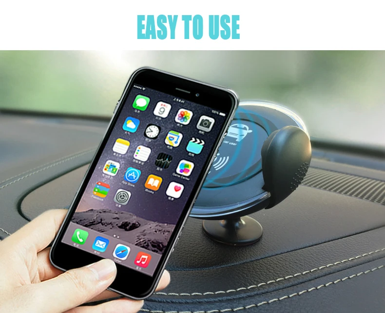 

Vehicle-mounted mobile phone bracket vehicle-mounted wireless charger 360-degree adjustable navigation bracket GPS Stand