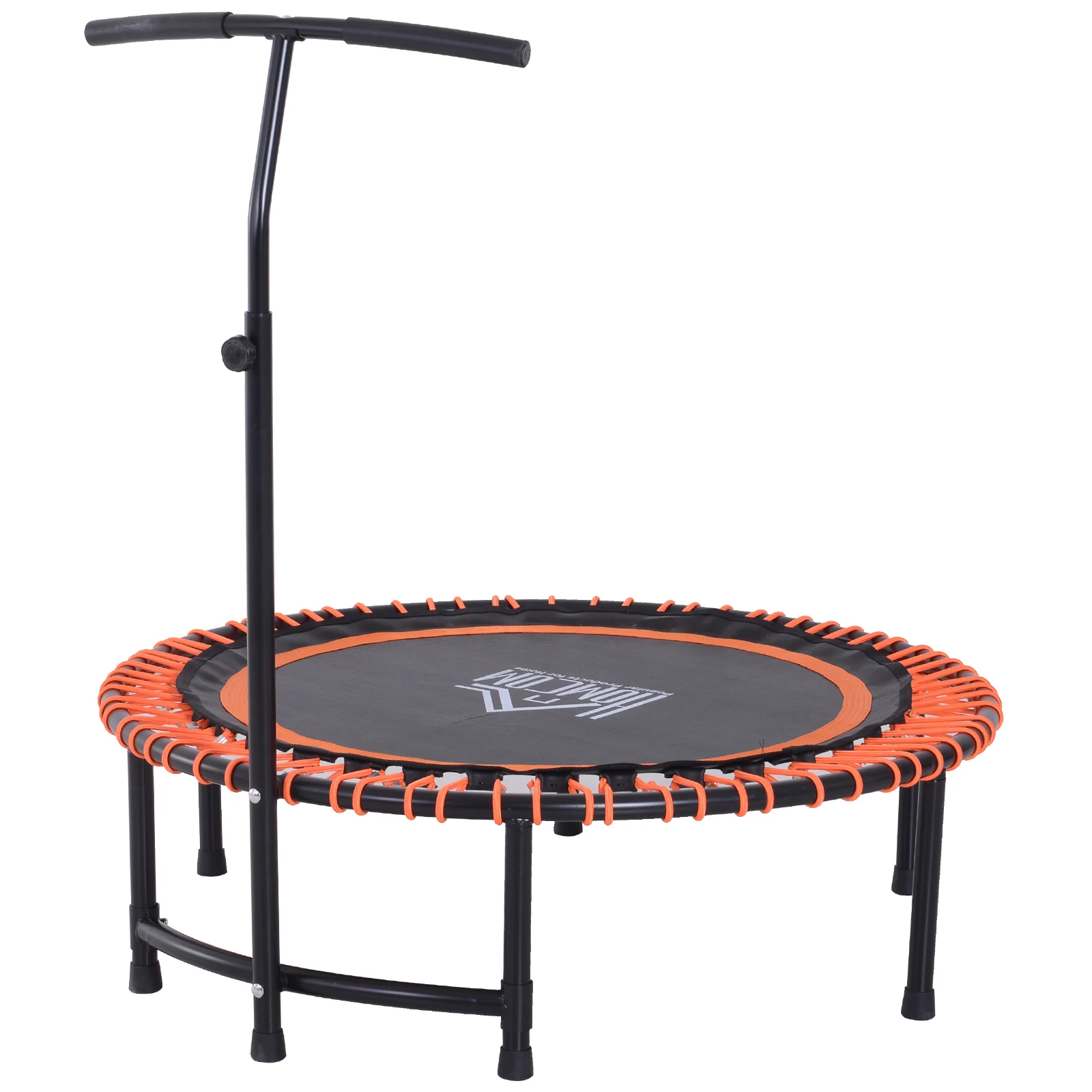 HOMCOM Bungee Trampoline with Handle support Adjustable Diameter 114 cm Max Load 100 kg Orange | Спорт и развлечения
