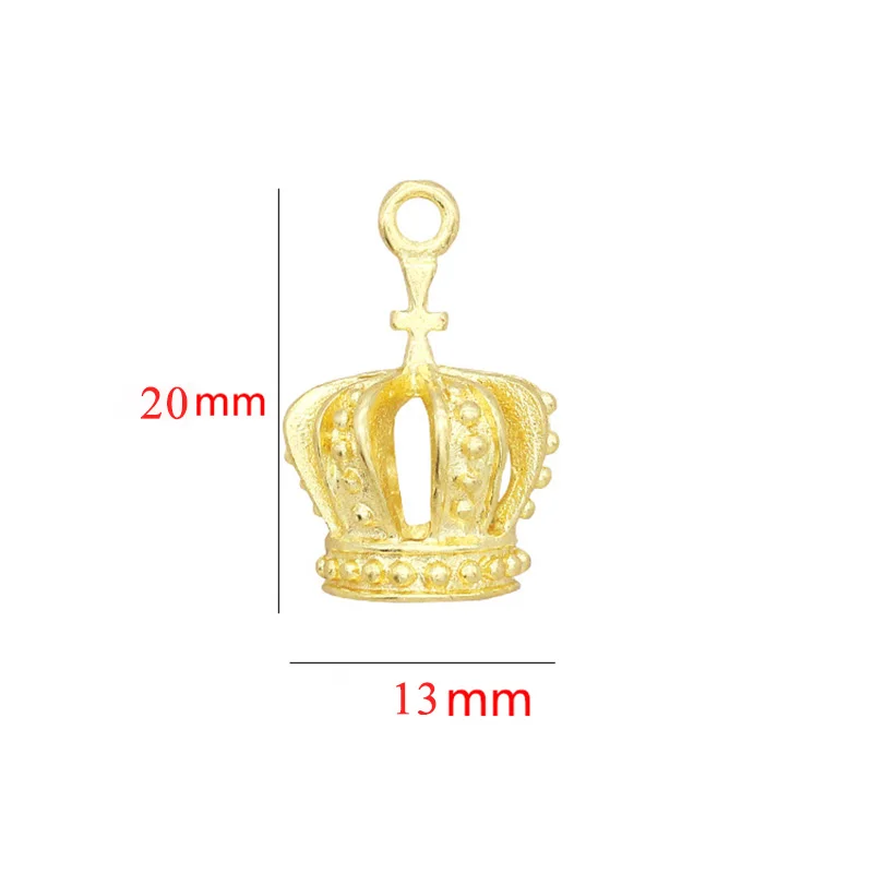10 шт./лот 20x13 мм Ретро стиль цинковый сплав выдалбливают корона Подвески подходят