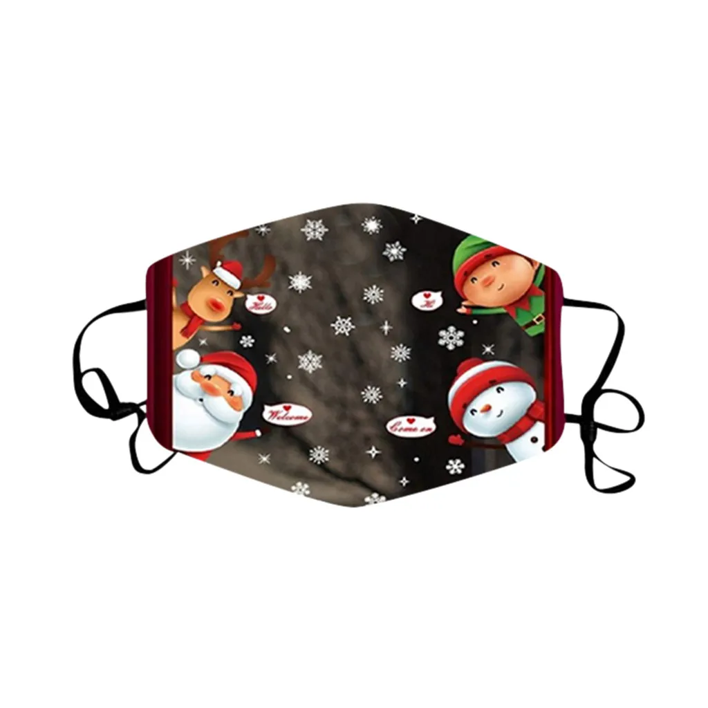 

mascarillas 1PC Cosplay Christmas Mask Women Reusable Face Mask Washable Earloop Mask Adjustable Cloth Mask masque adulte#E