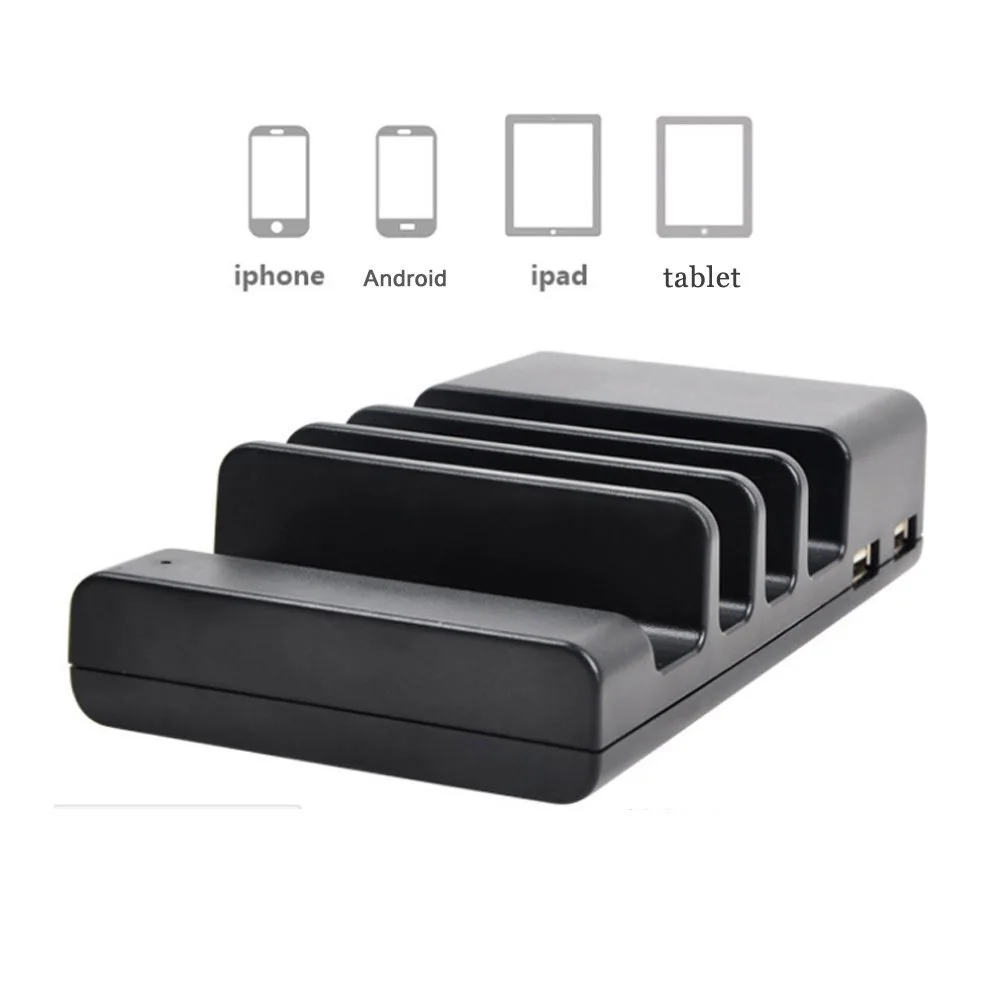 Multi Port Fast Charging USB Phone Charger 4/6 Ports Station Dock Stand Holder For All Phone/Tables/Smart Watch/Power Bank | Мобильные