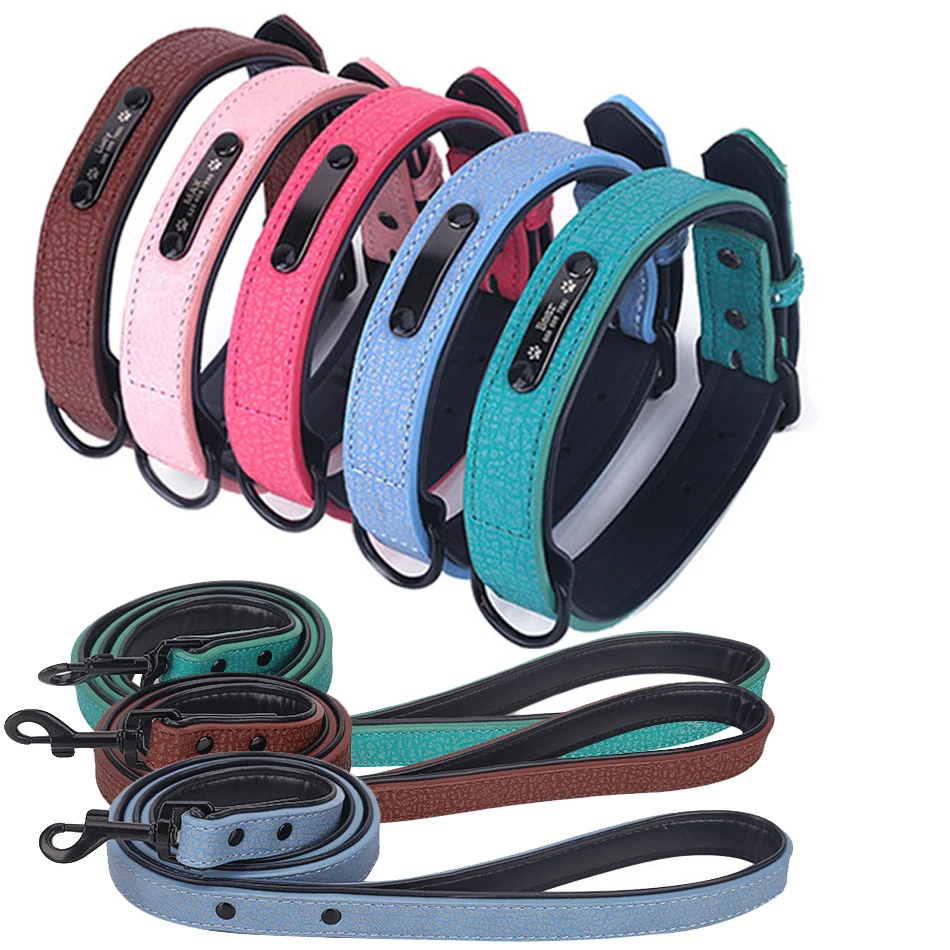 HEYPET ошейники для собак на заказ кожаный ошейник питомцев поводок маленьких