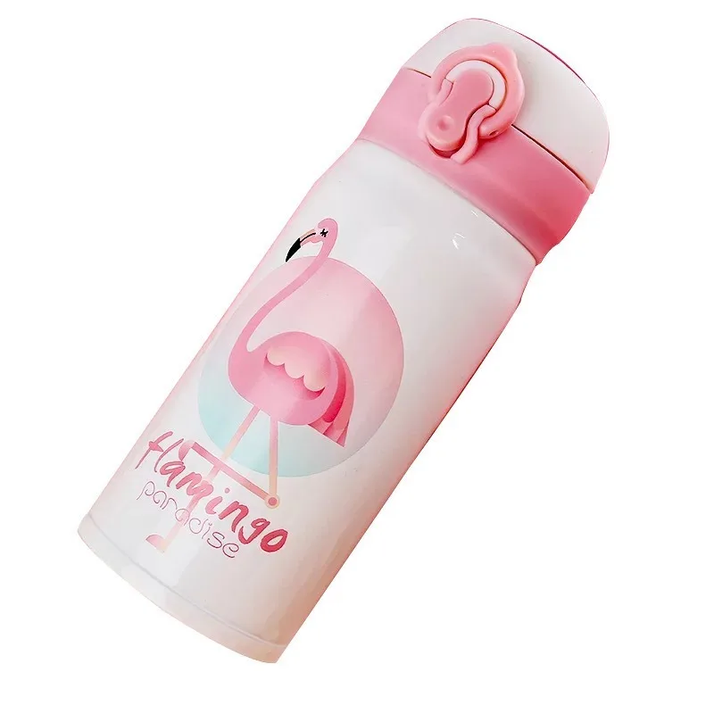 Фламинго фляги 500 мл термос чашка с двойной стенкой вакуумная нержавеющая сталь
