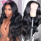 Парик из натуральных волос с прозрачной волнистой поверхностью, 13 х6 дюймов