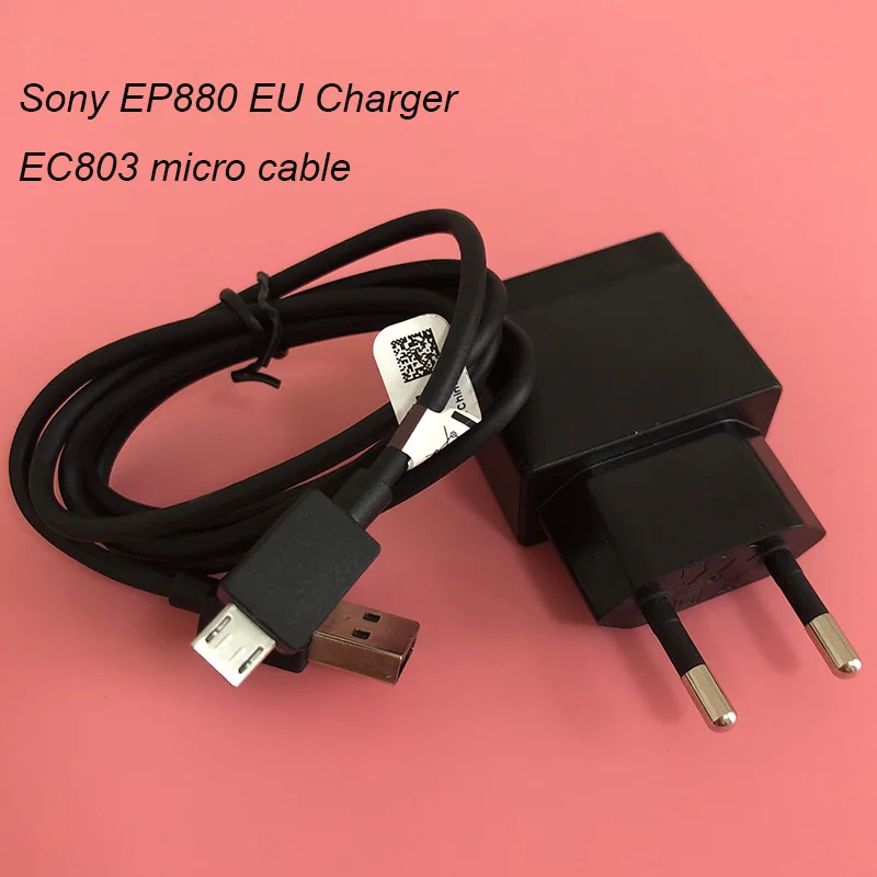 Оригинальное настенное зарядное устройство Sony EP880 с Micro USB кабелем для Xperia Z3 Z4 Z5