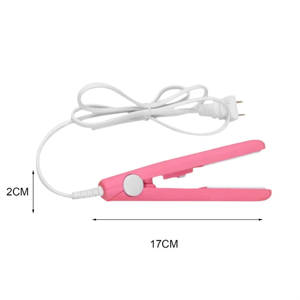 

Professional Mini Portable Travel Ceramic Flat Iron Hair Straightener Splint Non Slip Design Hair Styling Tools 210-240V