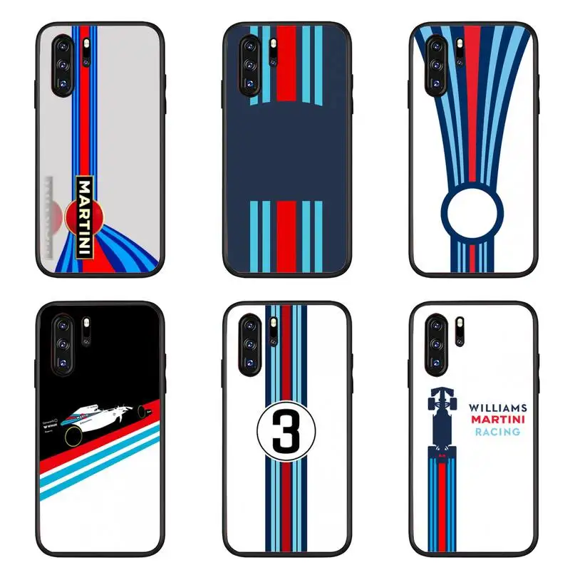

Martini Racing Phone Case For Huawei P9 P10 P20 P30 P40 MART Pro Lite TPU Cover