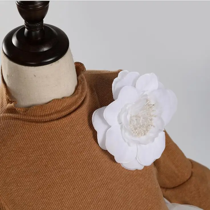 Новые платья в сеточку с цветочным рисунком для маленьких девочек модная длинная