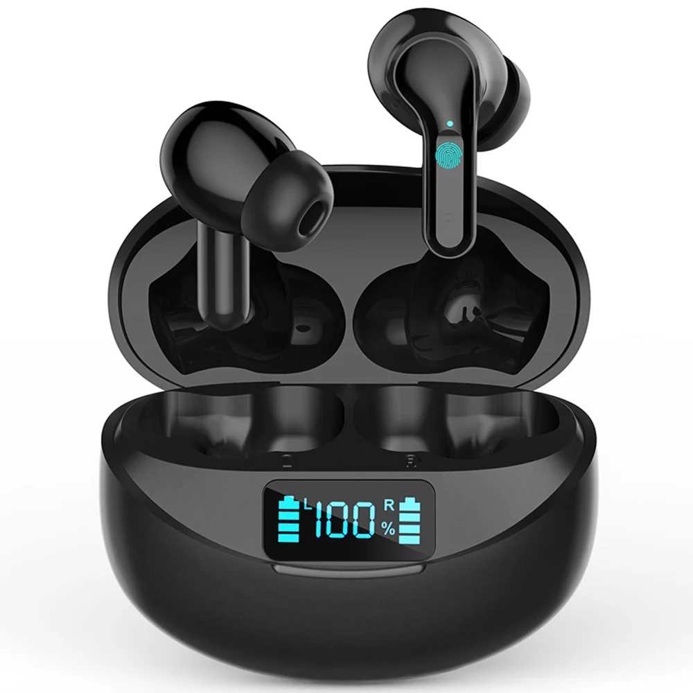 

LED Display Wireless Earphone TWS Bluetooth 5.0 9D Bass Stereo Headphone Noise Reduction Earbuds Headset Microphone Charging Box