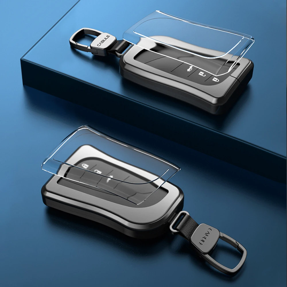 

Aluminum alloy Car Key Case Cover Key Bag For Lexus UX200 UX250h ES200 ES300h ES350 NX LS LC UX RX Keychain Bag