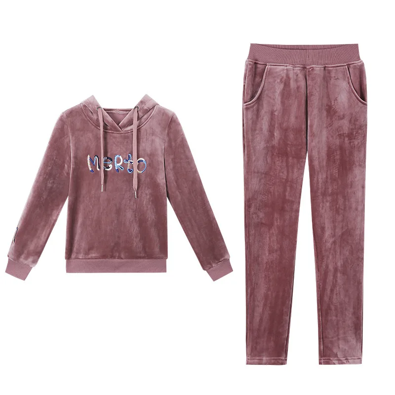 Женский модный спортивный костюм с буквенным принтом спортивные толстовки