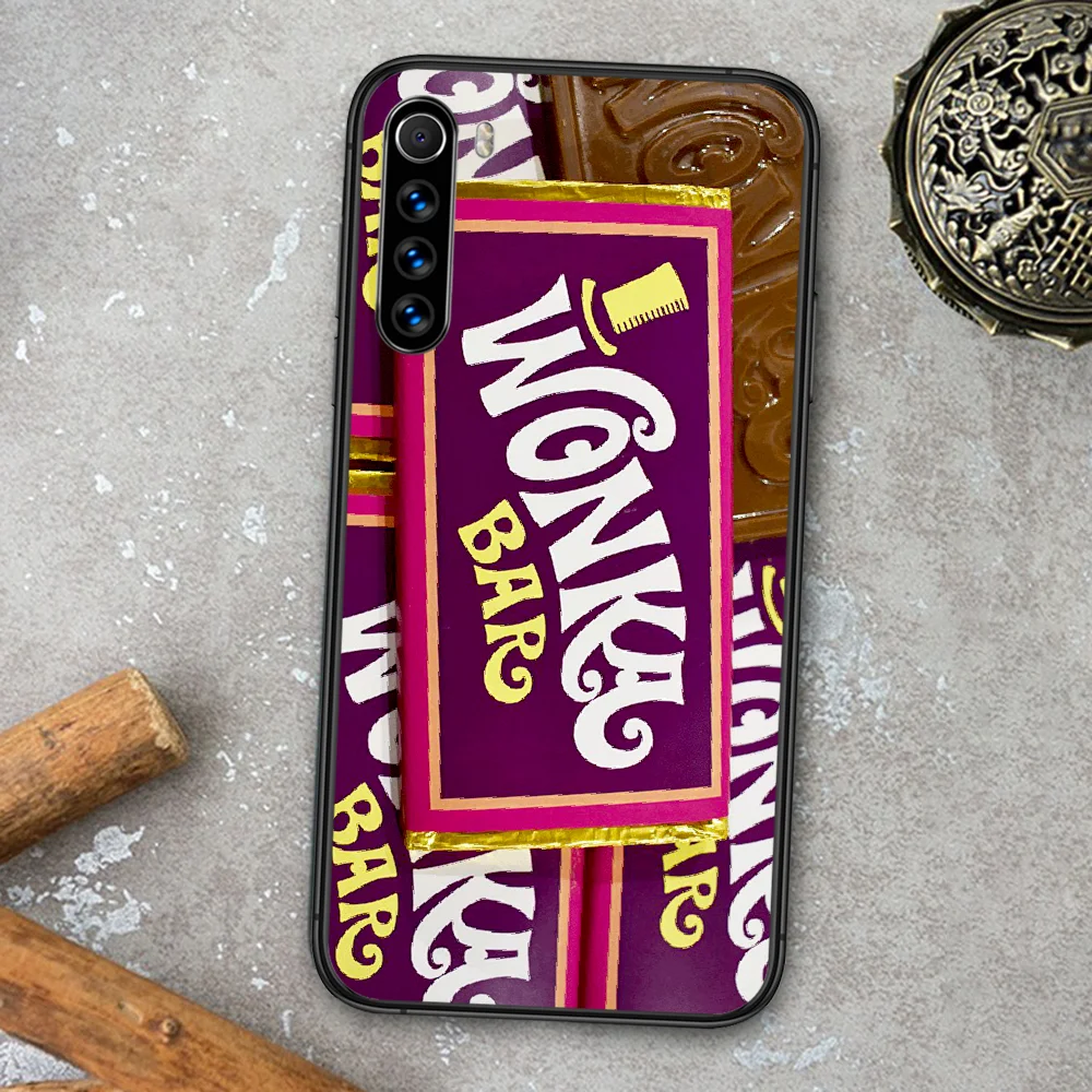 

Chocolate Bar Willy Wonka Phone Case For Xiaomi Redmi Note 7 8 8T 9 9S 4X 7 7A 9A K30 Pro Ultra black Prime Pretty Cell Trend