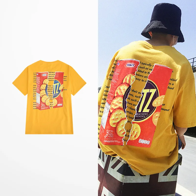 Японская брендовая Минималистичная футболка в стиле хип хоп для мужчин и женщин