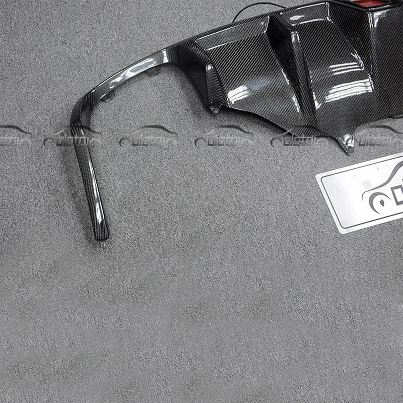 OLOTDI стайлинга автомобилей углеродного волокна задний диффузор бампер спойлер