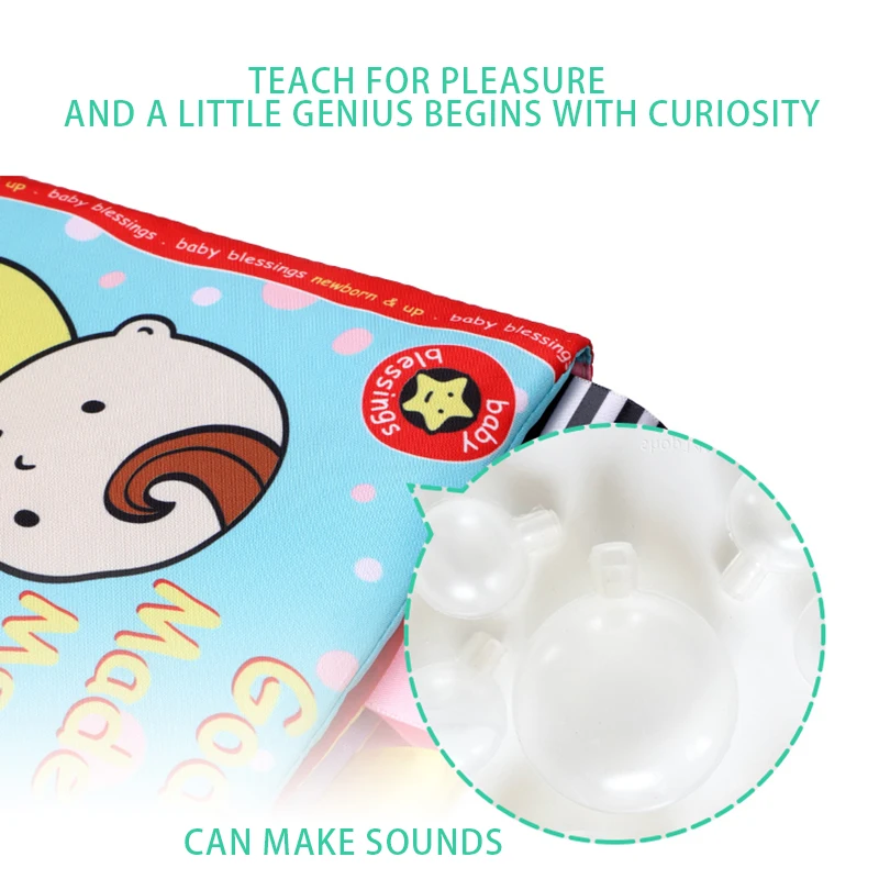 

Baby Educational Toys Soft Cloth Books For Children Baby Kids 3D Cartoon Pattern Anti-Tear Girls Boy Early Learning Picture Book