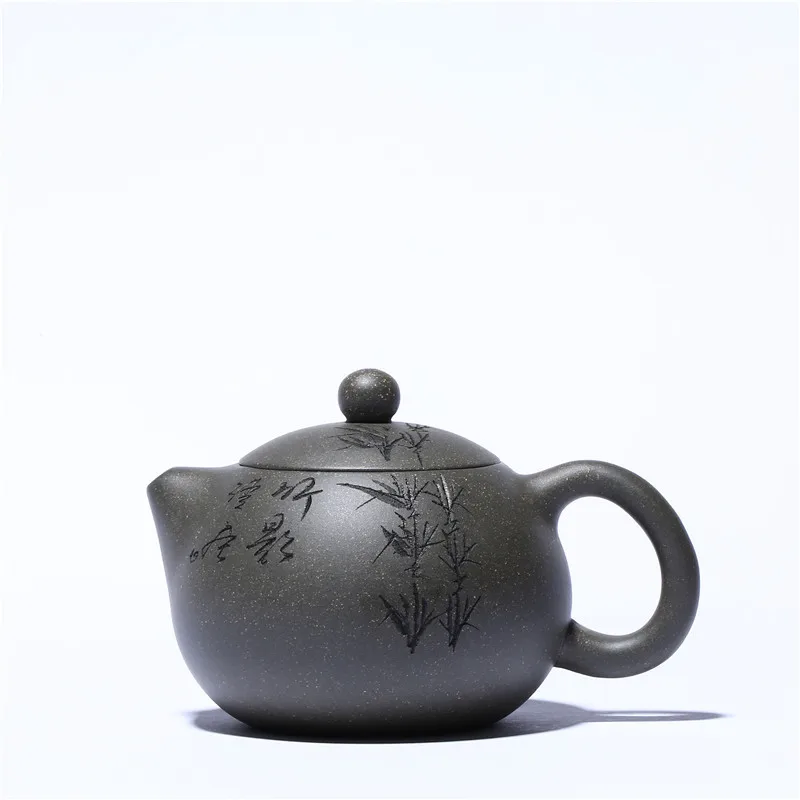 

direct selling Yixing purple clay teapot wholesale raw ore green mud bamboo shadow Xishi teapot origin one on behalf of