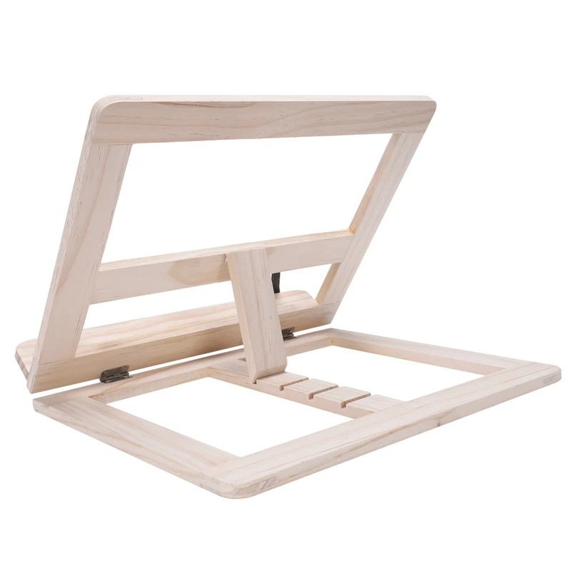 

Wooden Frame Reading Bookshelf Bracket - Book Reading Bracket Tablet PC Support Music Stand-2#
