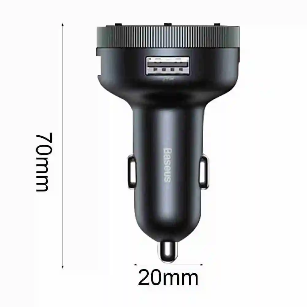 

FM Modulator Car Transmitter Wireless Bluetooth 5.0 USB Fast Charger Car Auxiliary Radio Mp3 Music Player Hands-Free Car Kit