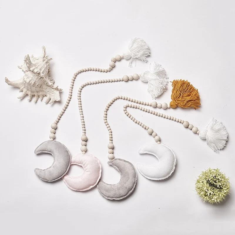 Звезда Луна облако формы Детская кроватка палатка декор в скандинавском стиле