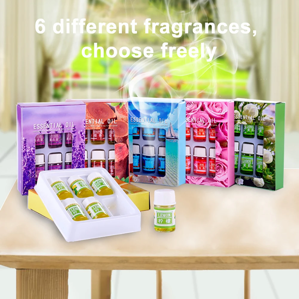 6 шт. 3 мл Роза/Лаванда/океан натуральный аромат эфирное масло для Арома диффузор