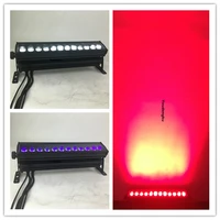 10pcs outdoor party ip65 rgbw 4in1 outdoor led wall washer dj wedding decoration 12x10w dmx512 rgbw led bar wall washer light