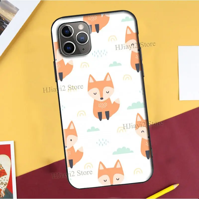 Чехол с рисунком Красной лисы для iPhone 11 Pro Max 13 12 mini SE 2020 X XR XS 7 8 Plus чехол - купить по