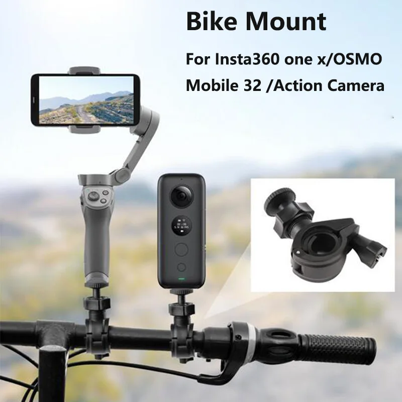 Велосипедный зажим Крепление держатель для OM 4 OSMO Mobile 3 2/Zhiyun Smooth Q Insta360 One X Gopro Hero 5