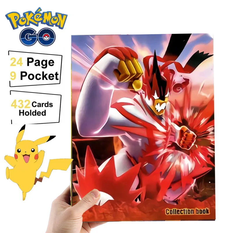 

9 карманов альбом для карт Pokemon 432 игра в игру VMAX GX карта загруженная книга Коллекция игрушек защита держатель руководства подарок
