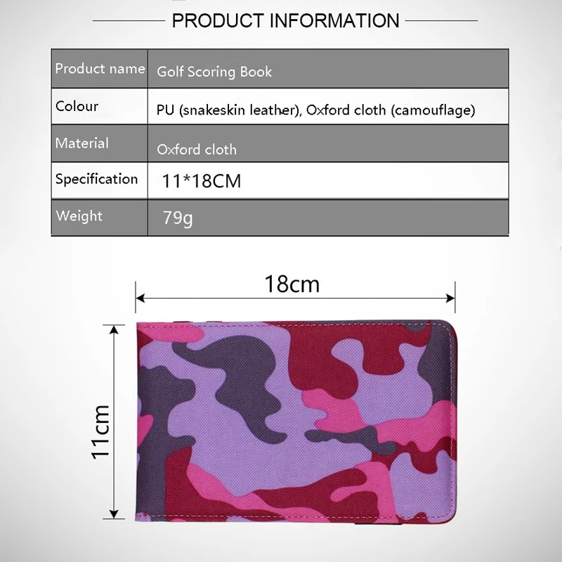 

Personalized Camouflage Golf Scorecard Holder Golf Scorecard Holder Training Notebook Performance for Great Gift
