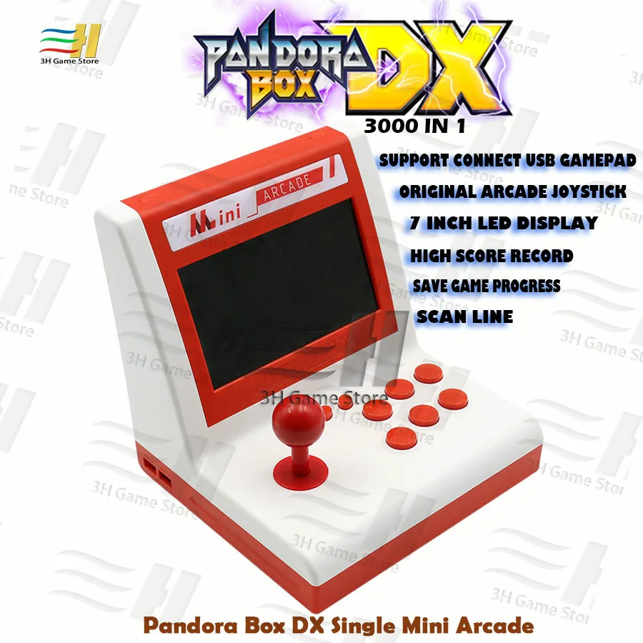 Pandora Box DX Одиночная мини Аркада Ретро аркадная бартоп построенная в 3000 1 игре есть