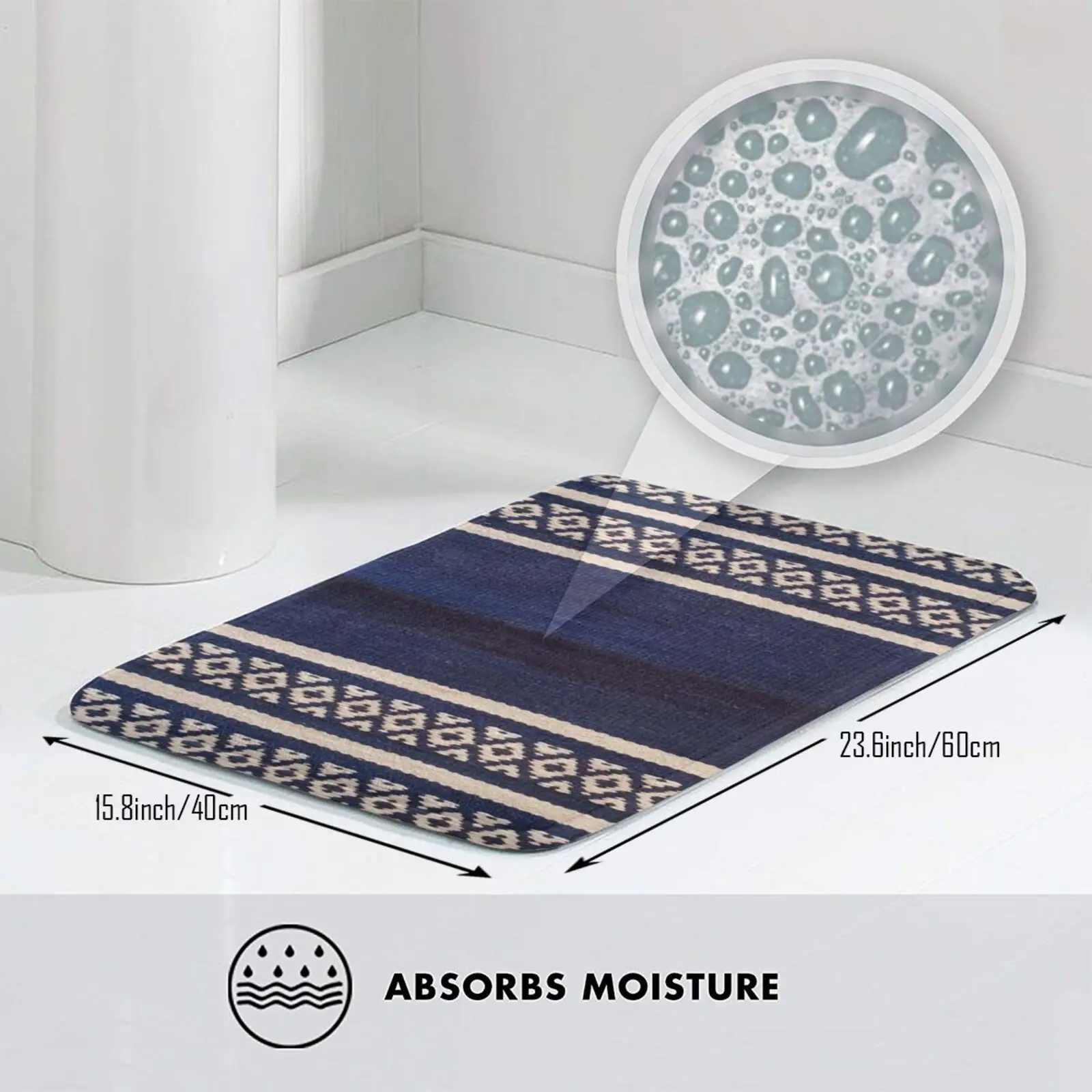 Текстурированный дизайнерский коврик Kilim для входной двери ванной мотокросса