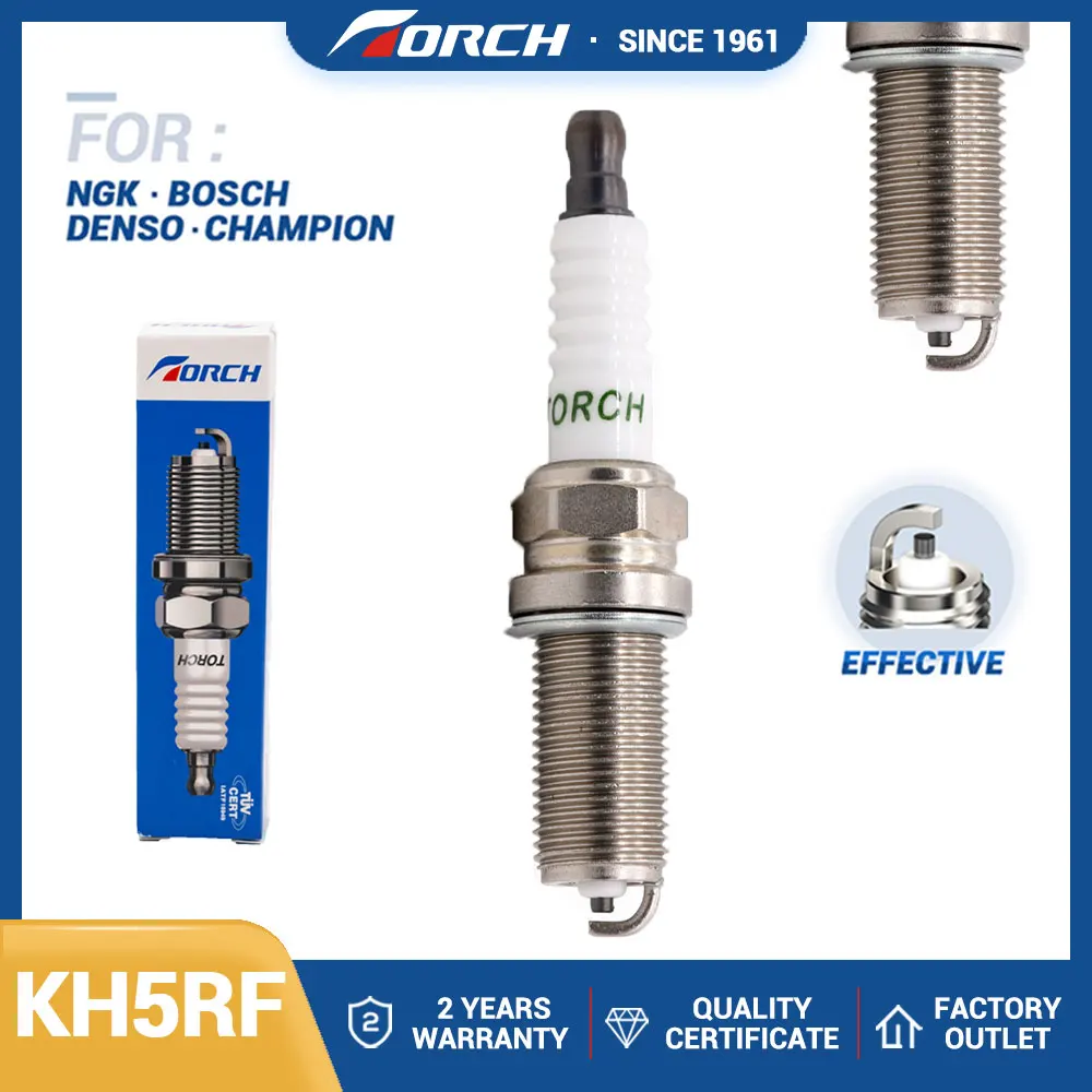 

Original China Spark Plugs TORCH KH5RF Replace for Candles Denso KH16TT Candle LFR5A Champion REC9YCL Brisk 1863 Beru 14FR-8MU2