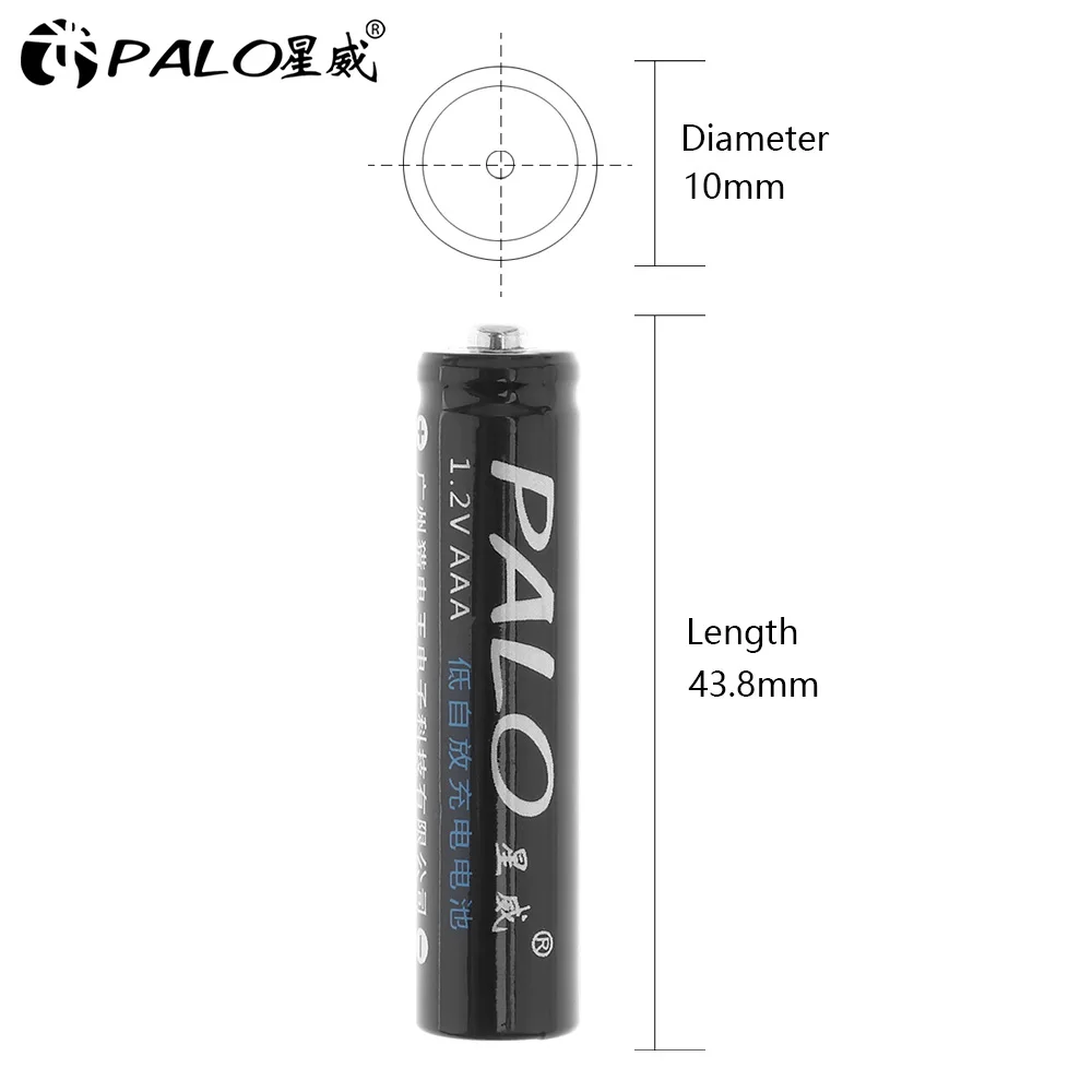 PALO 1 2 V AAA Перезаряжаемые Батарея для удаленного Управление игрушечные часы