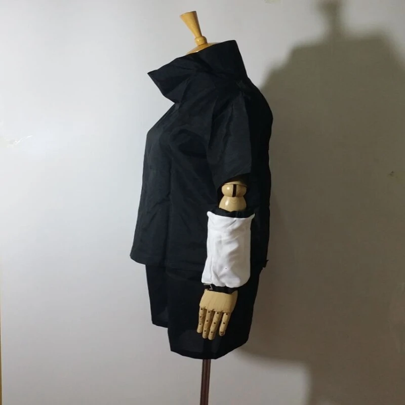 Аниме Athemis героя аниме Наруто Учиха Саске Косплэй костюм и синяя повязка на