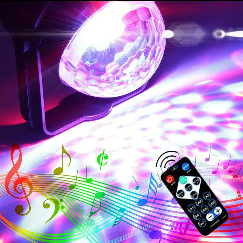 SPLEVISI 110В-240В мини-сценическая волшебная лампа диско-шар с эффектом вращения DJ Party