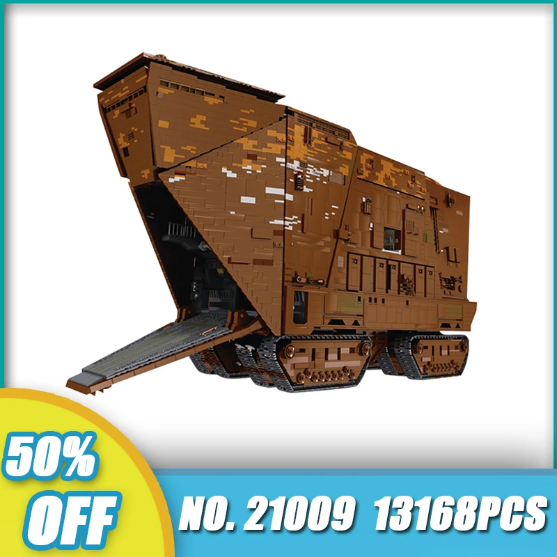 

21009 The caveod UCS Sandcrawler model set, assembled building blocks, children's educational DIY toys, Christmas gift 13168pcs