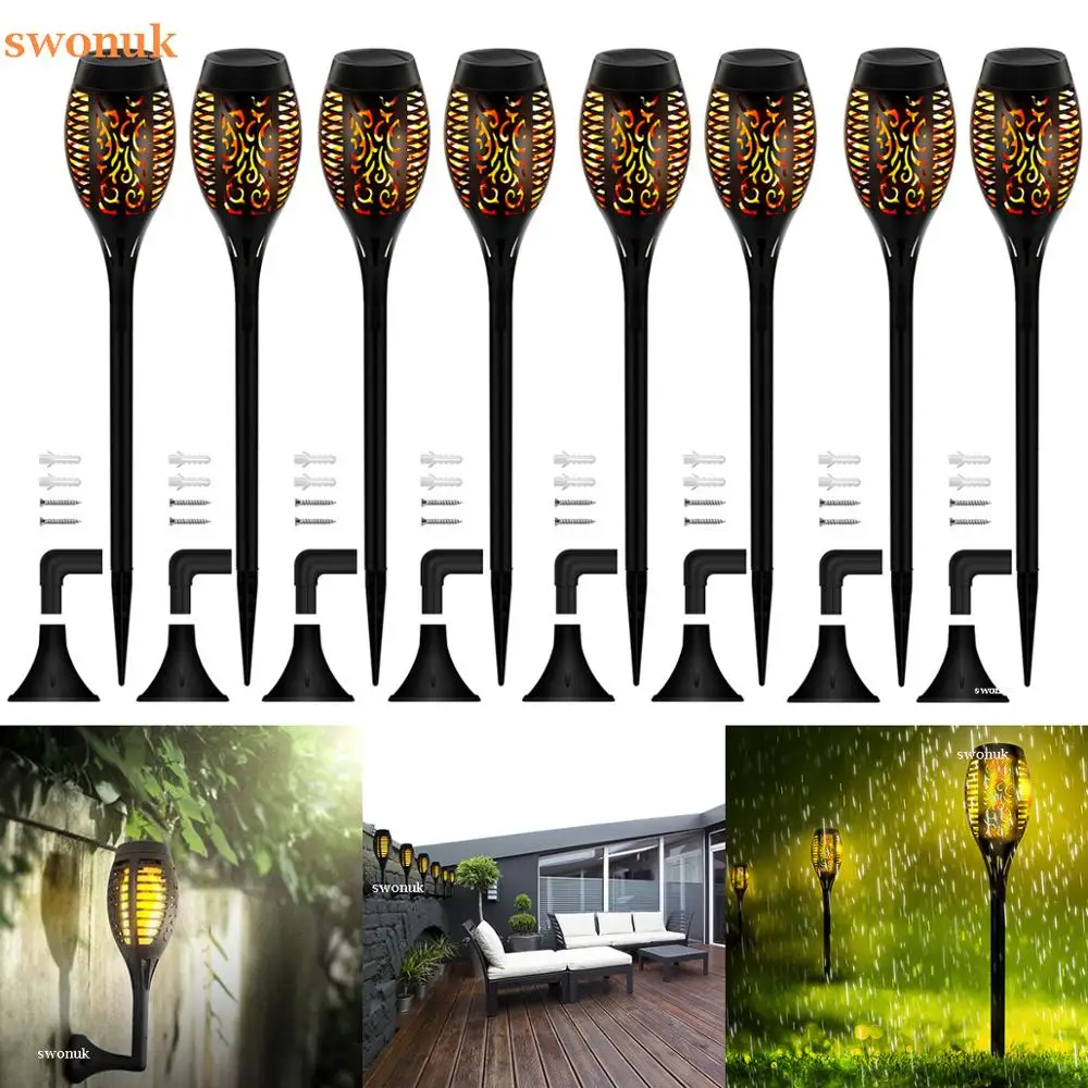 Фонарик swonuk на солнечной батарее светодиодный уличный фонарь с мерцающим светом