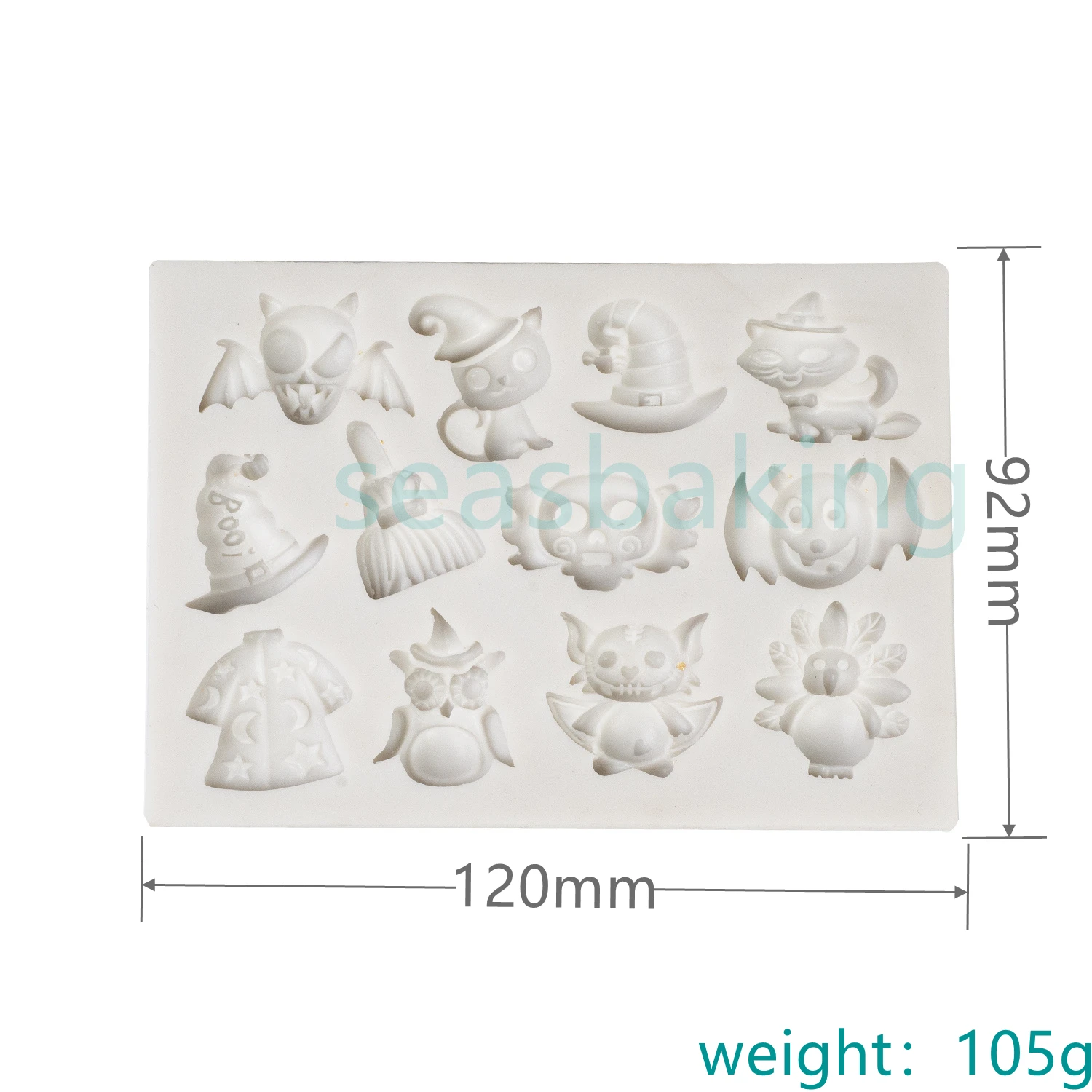 Силиконовая форма в форме ведьмы для Хэллоуина тыквы метлы шоколада помадки