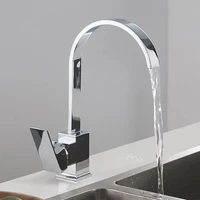 galvanized brass kitchen sink faucet hot and cold water single hole faucet bathroom faucet waterfall hardware accessory