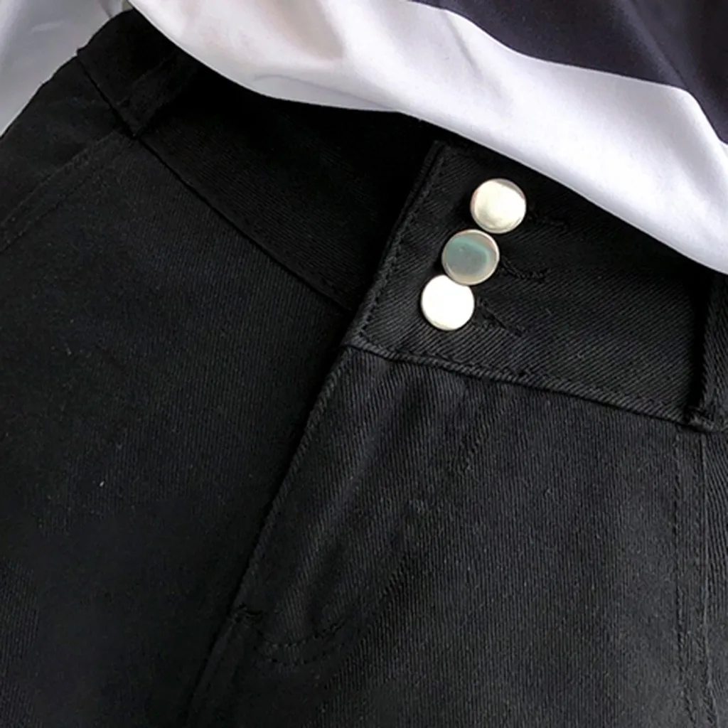 Модные джинсы женские синие джинсовые брюки с высокой талией прямые