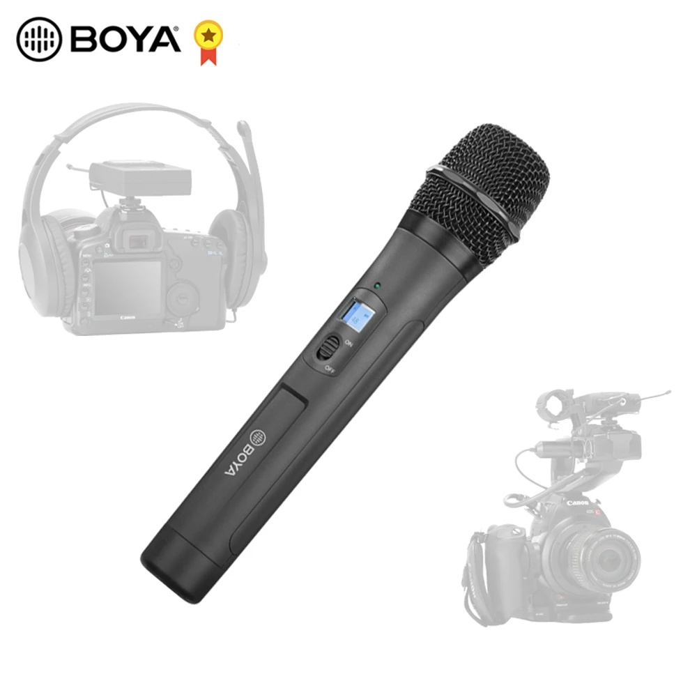 BOYA BY-WHM8 Pro ручной микрофон UHF Беспроводной однонаправленный динамический