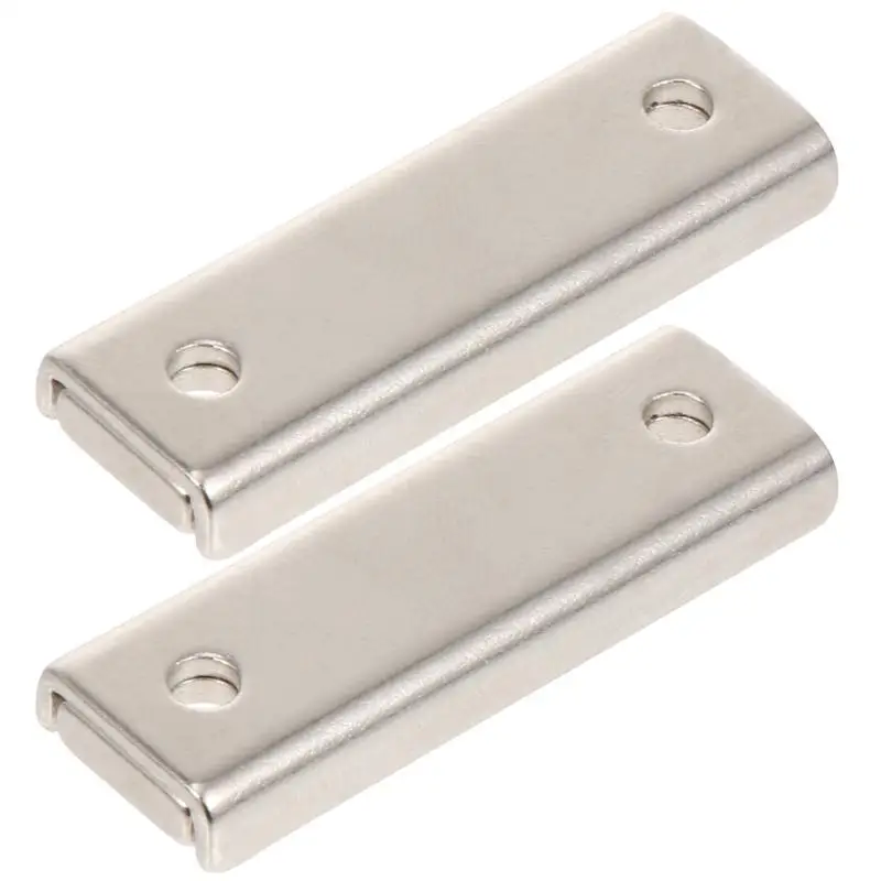 

2pcs Neodymium Bar Magnets Rectangular Pot Magnets with Countersunk Hole