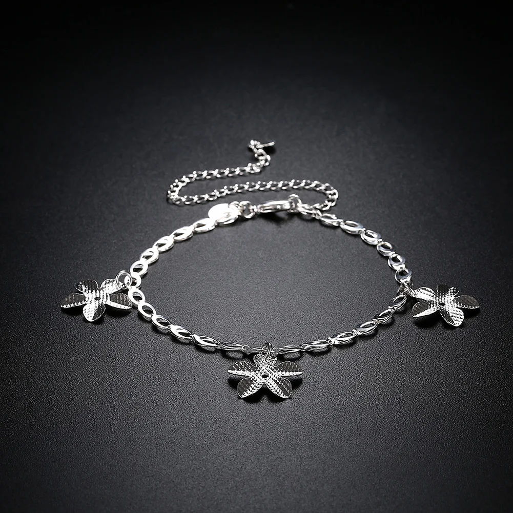 

INALIS Simple Flower Design Pendant Anklets Popular Minimalism Women Anklet Fit Birthday Party Fashion Jewelry Recommend Gift