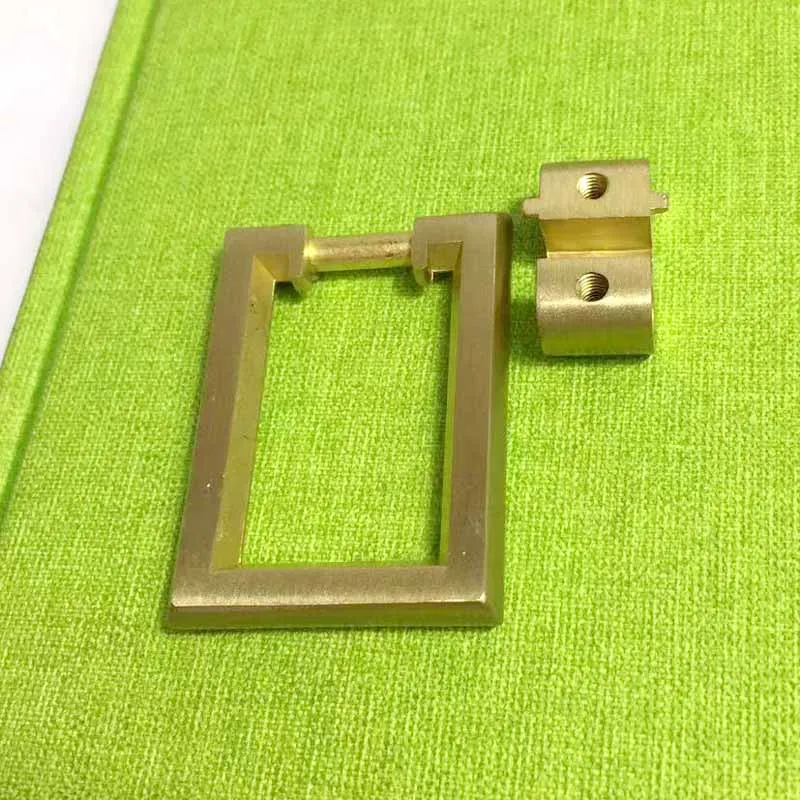 COTOM 1 шт. Квадратные золотые латунные ручки для шкафа и ящика кухонные двери